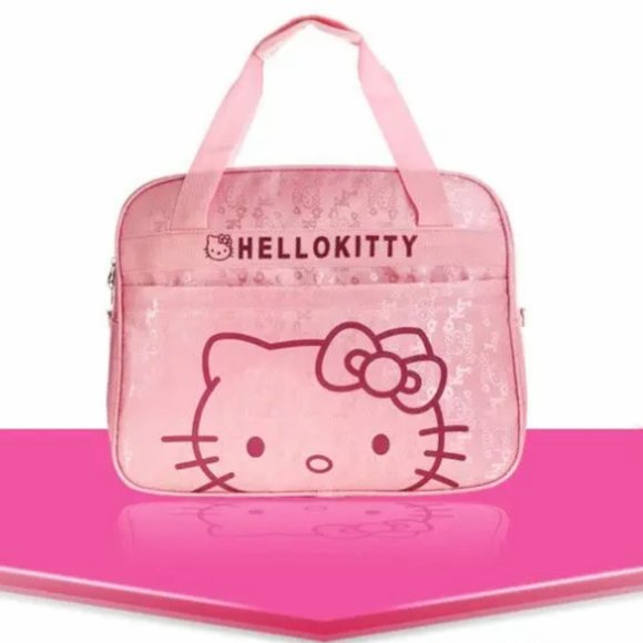 Sanrio Hello Kitty  Fashion Pink Tote Bags, Women's Cartoon 17 x 8 x 12.5" #511 - Picture 2 of 9